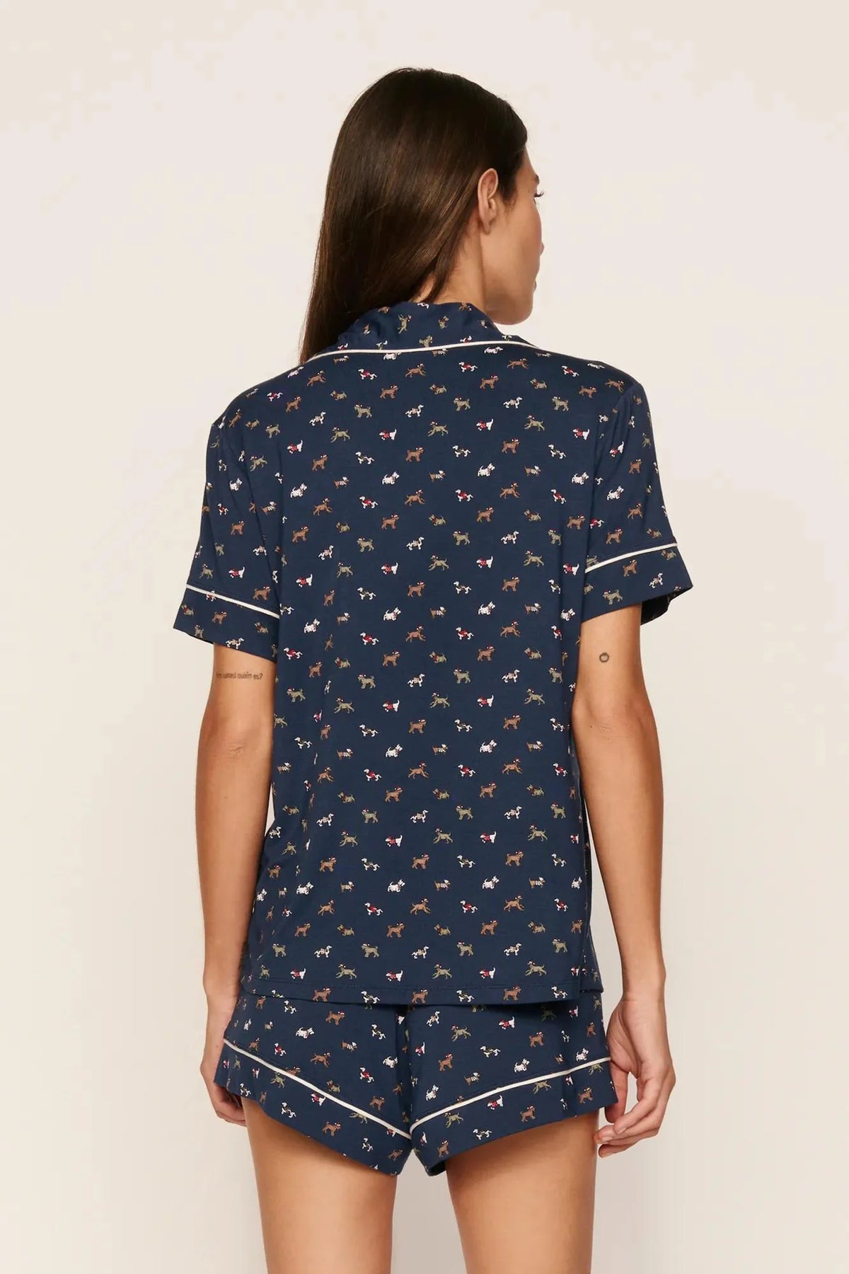 Gisele Relaxed Short Pajamas Santa Paws
