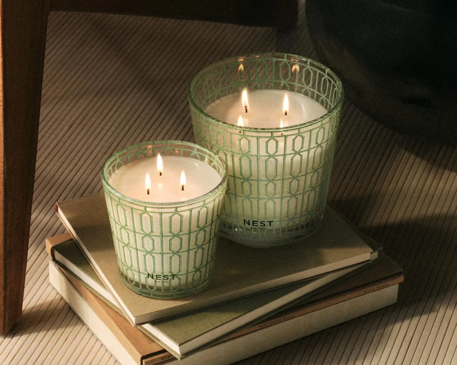 Bamboo Decorative 3-Wick Candle
