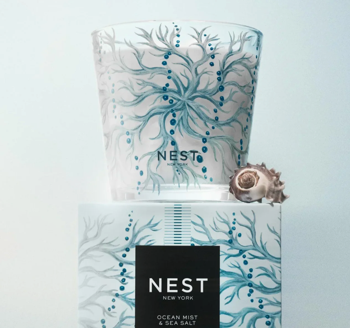 Ocean Mist Decorative 3-Wick Candle