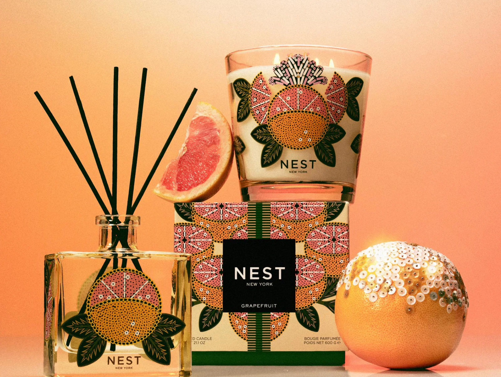 Grapefruit Decorative Reed Diffuser