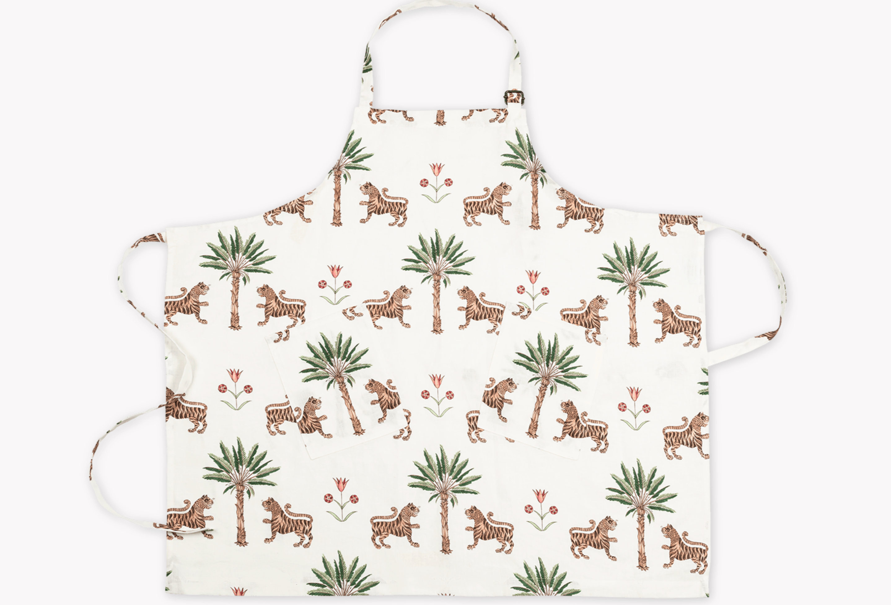 Linen Apron Tiger Palm Tigereye