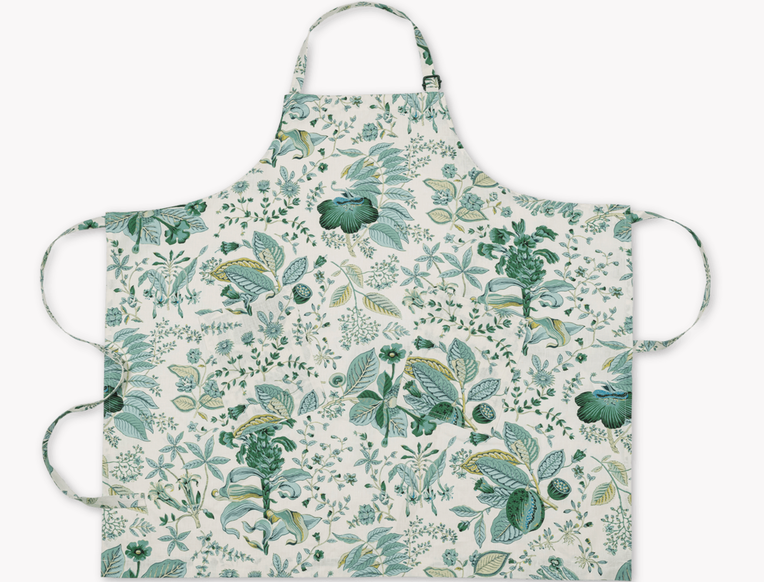 Linen Apron Pomegranate Emerald