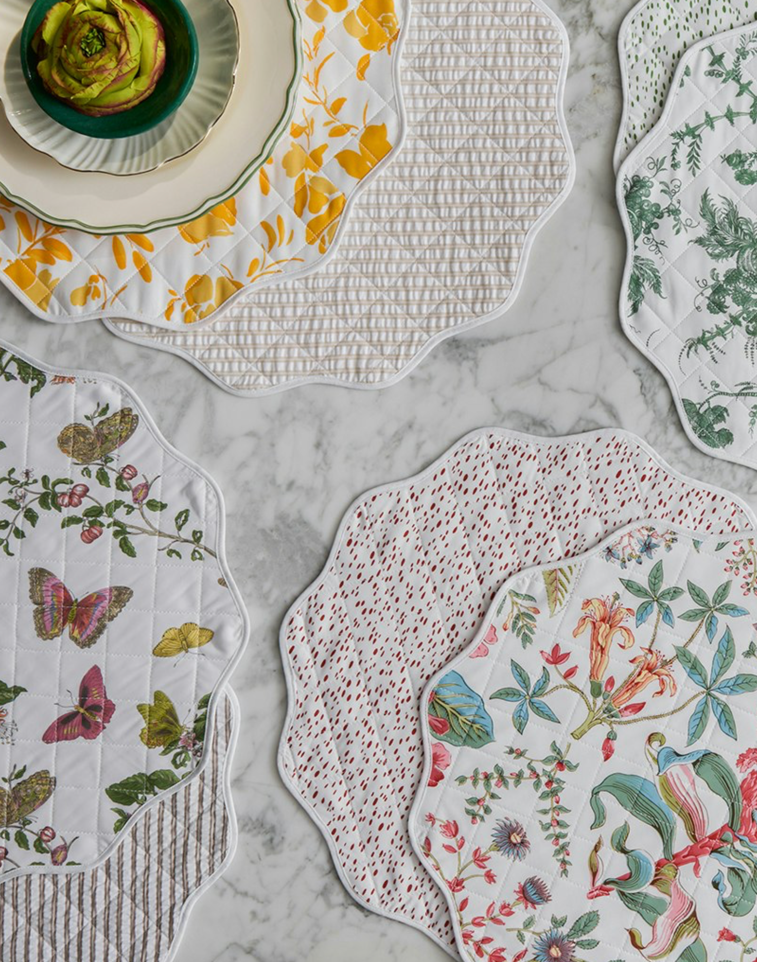 Baudin Butterfly Reversible Placemat, S/4