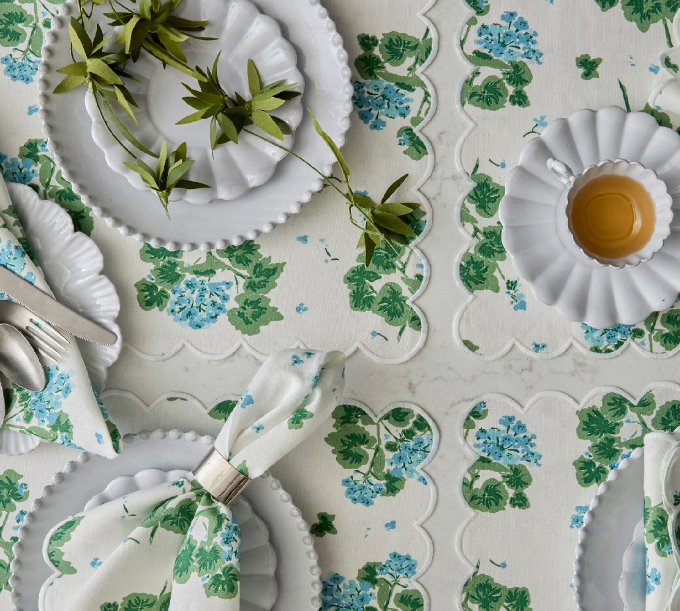 Geranium Linen Placemat, S/4