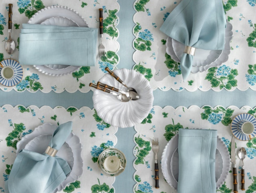 Geranium Linen Placemat, S/4