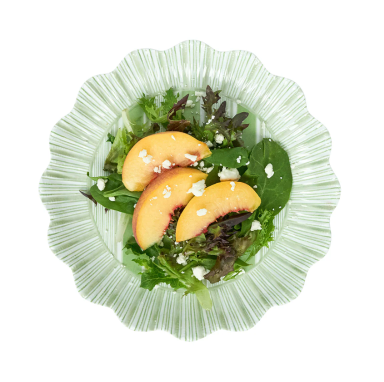 Cabana Stripe Melamine Dessert Plate, S/4