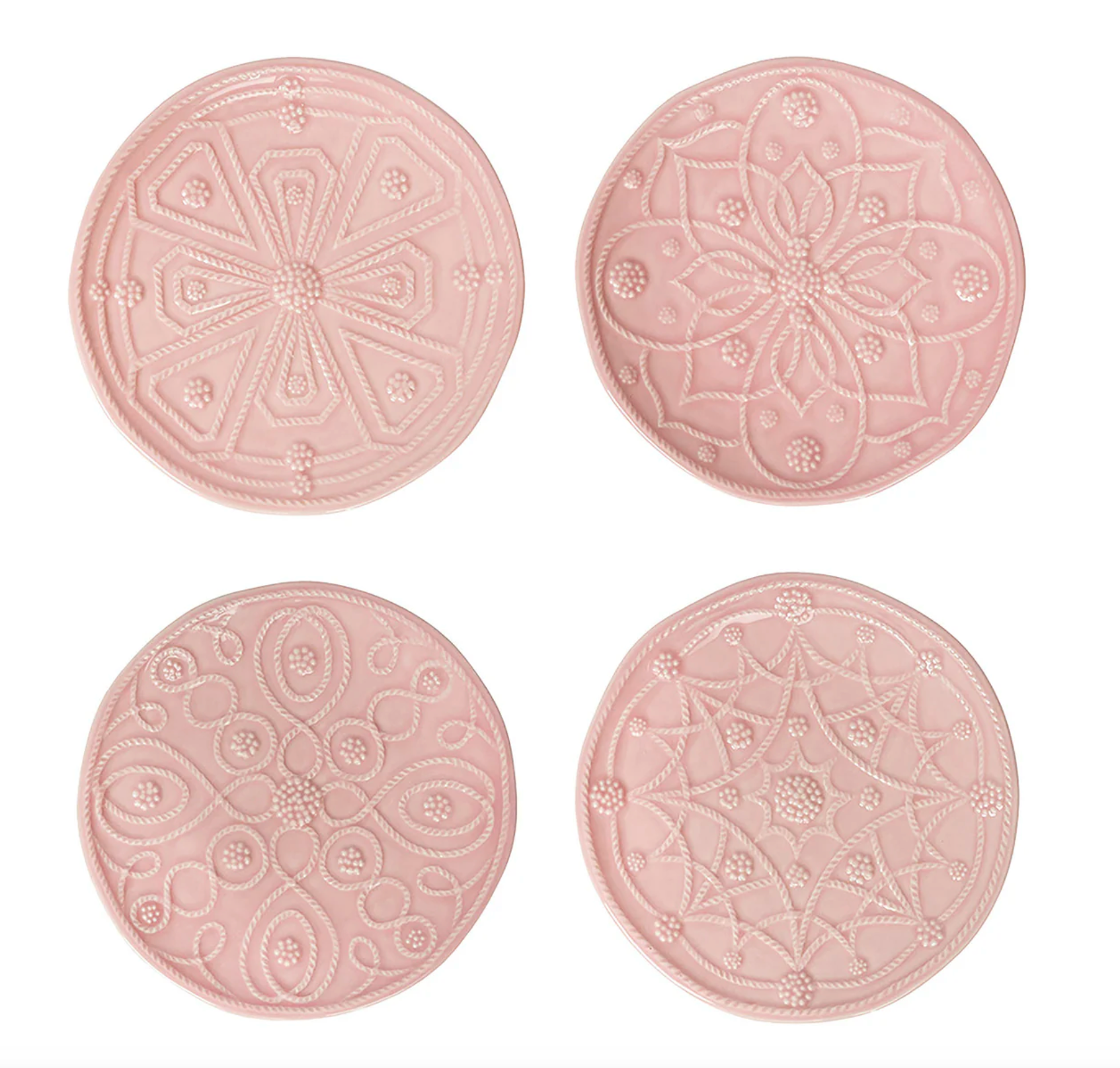 Jardins du Monde Assorted Cocktail Plate, S/4