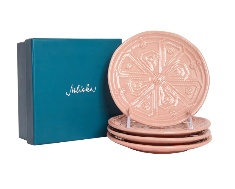 Jardins du Monde Assorted Cocktail Plate, S/4