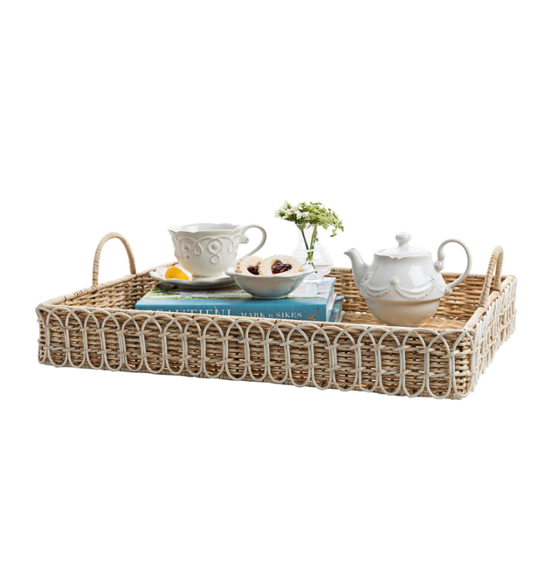 Provence Rattan Rectangular Tray