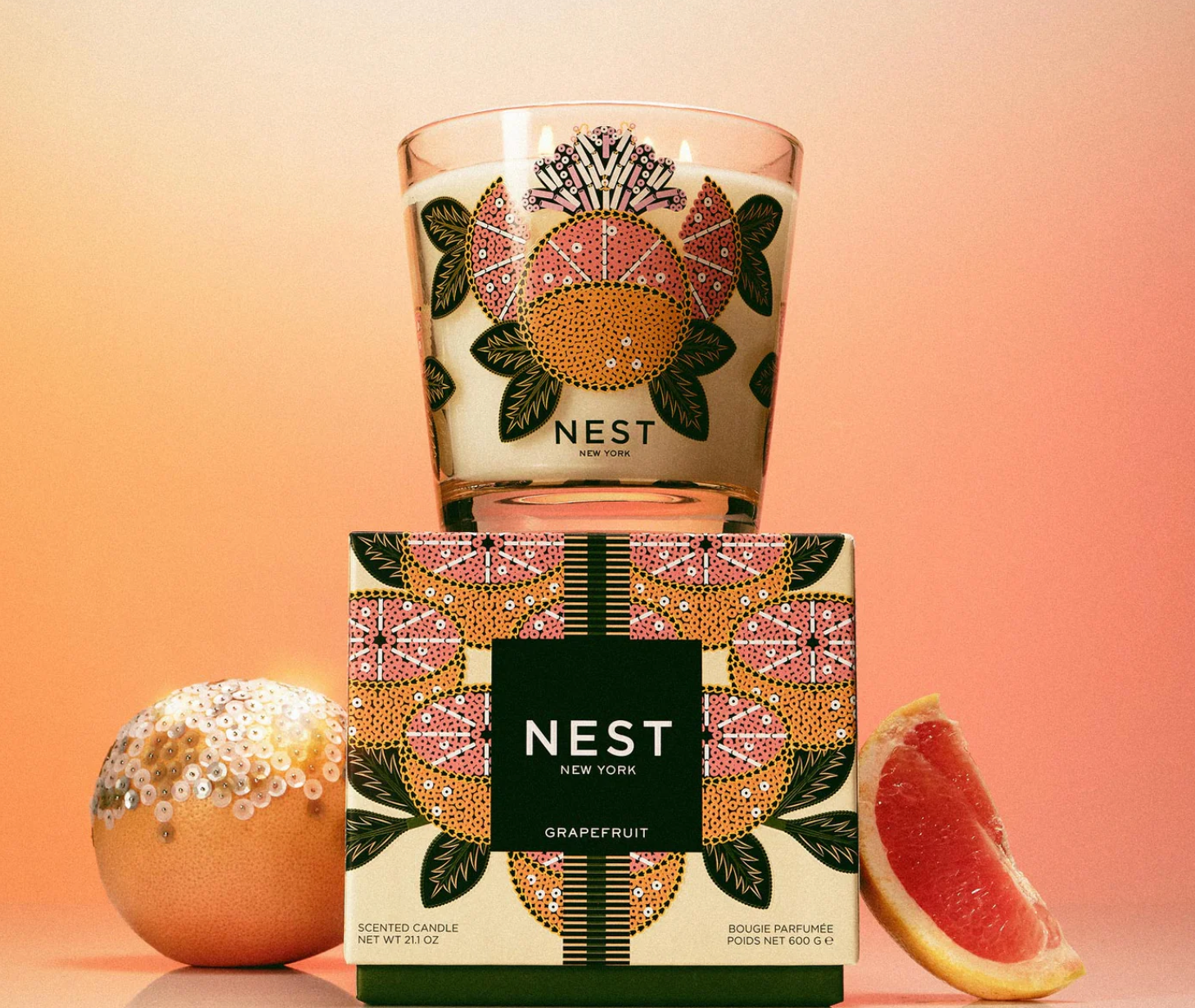 Grapefruit Decorative 3-Wick Candle