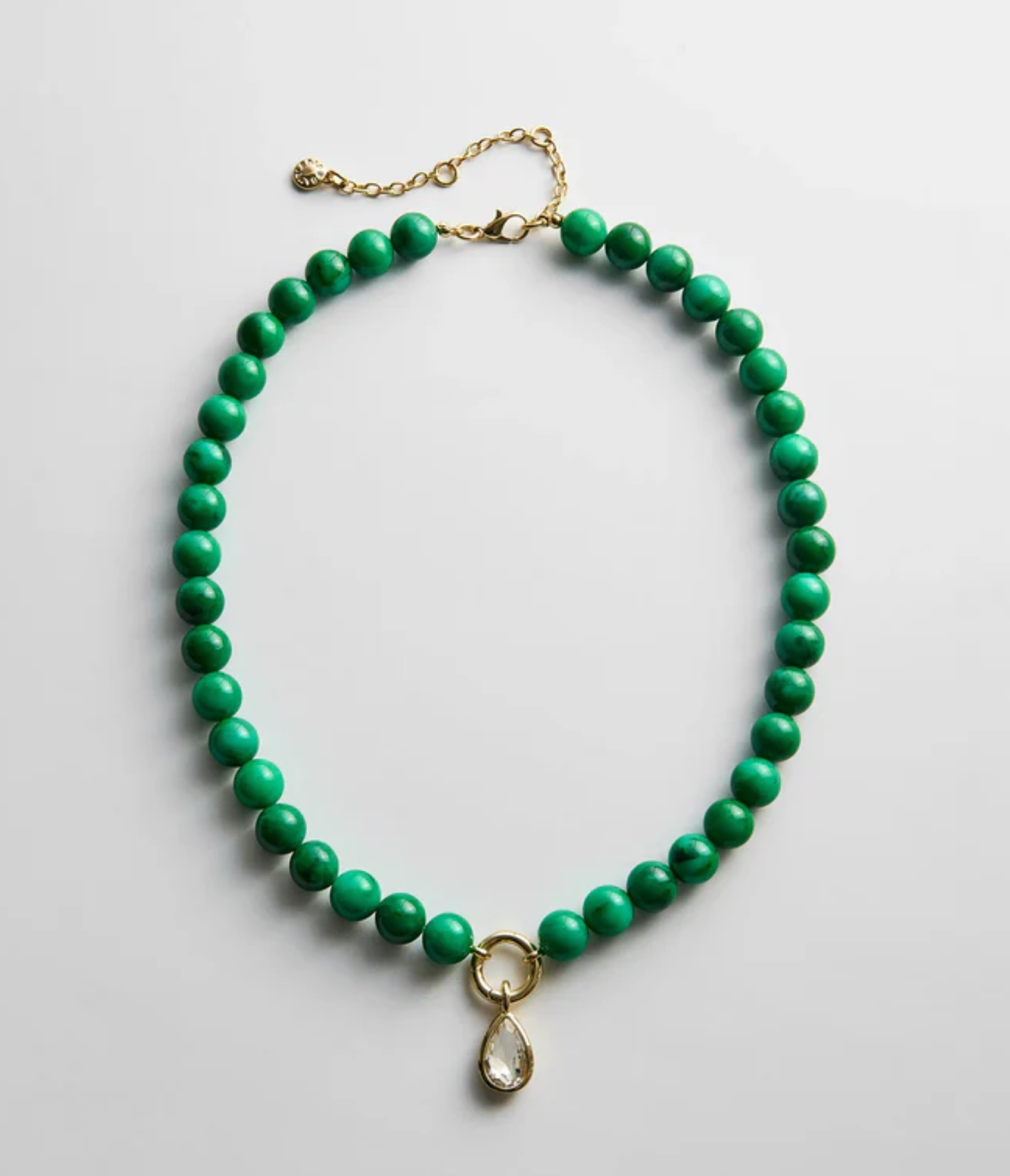 Janette Beaded Necklace Malachite