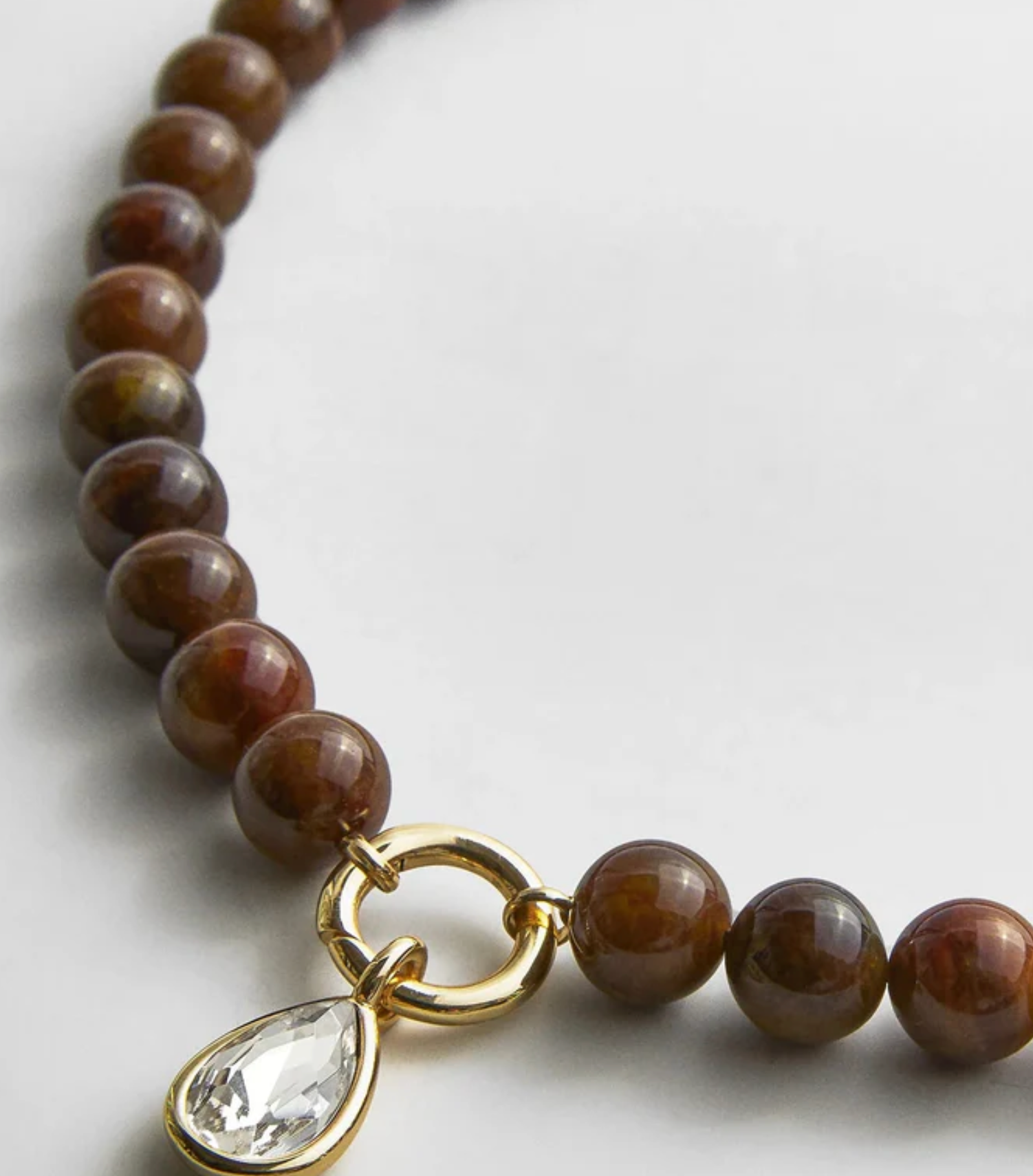 Janette Beaded Necklace Tigers Eye