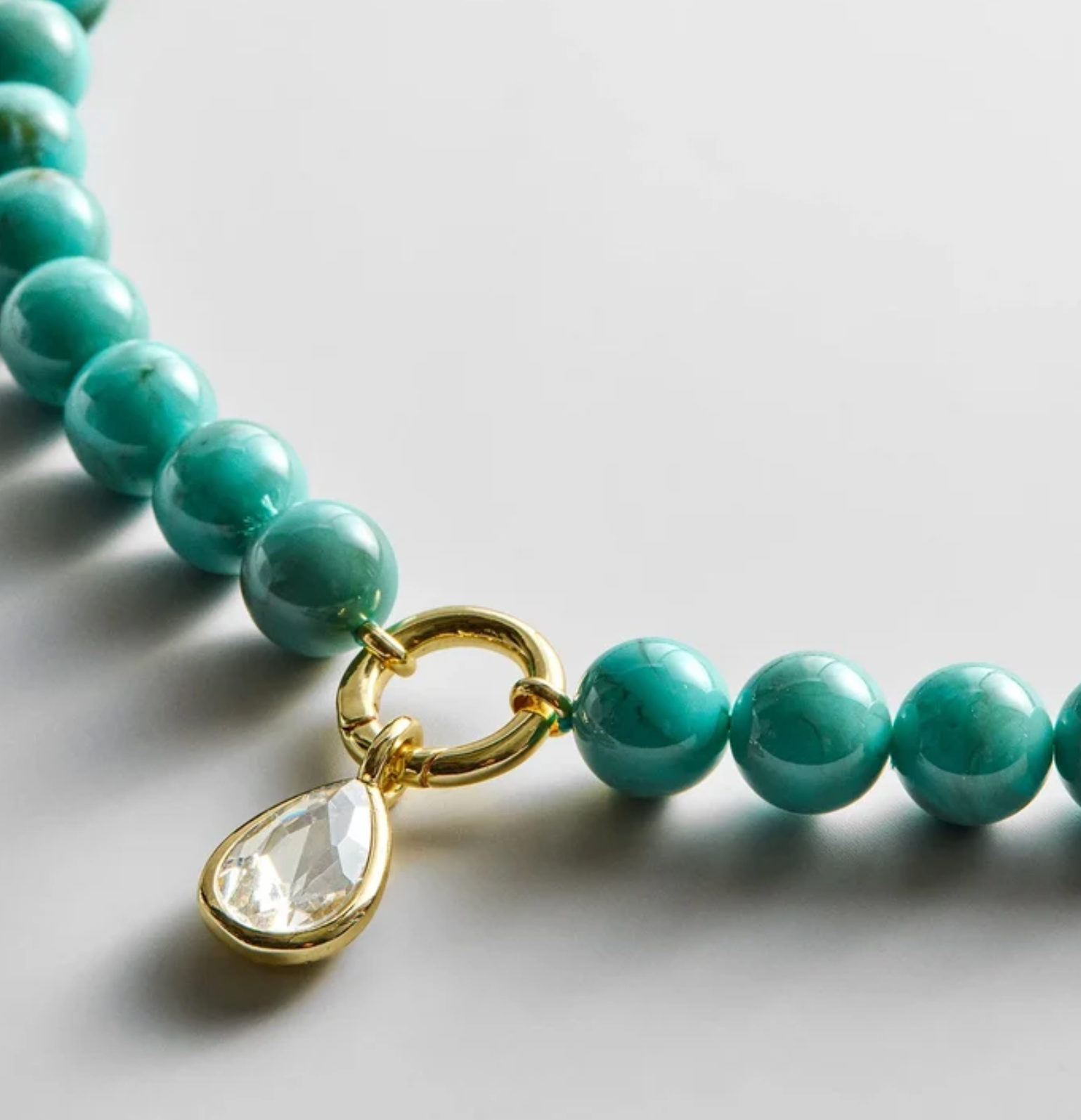 Janette Beaded Necklace Turquoise