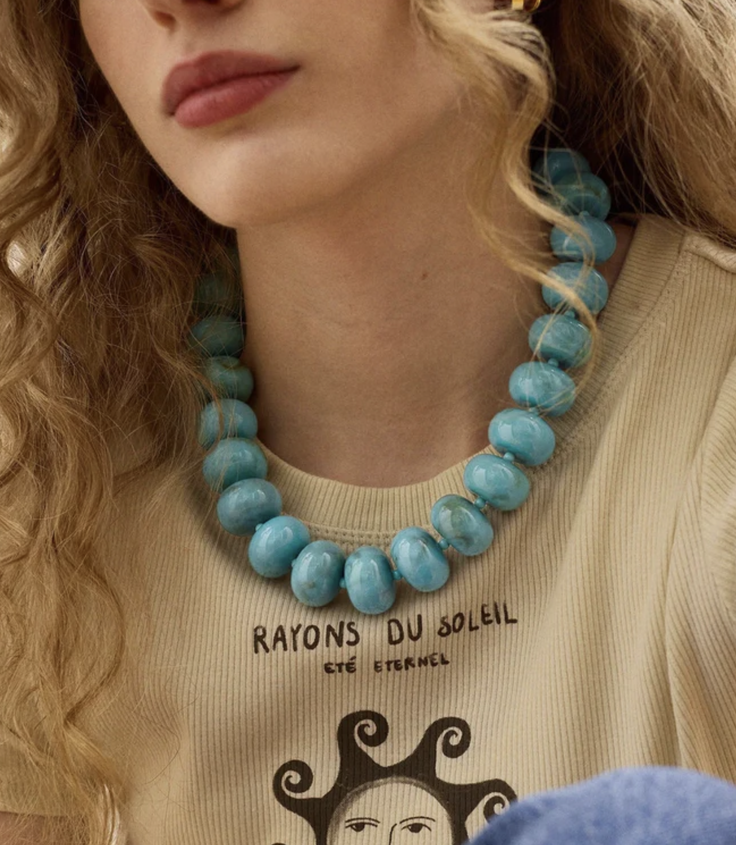 Joan Semi-Precious Necklace Turquoise