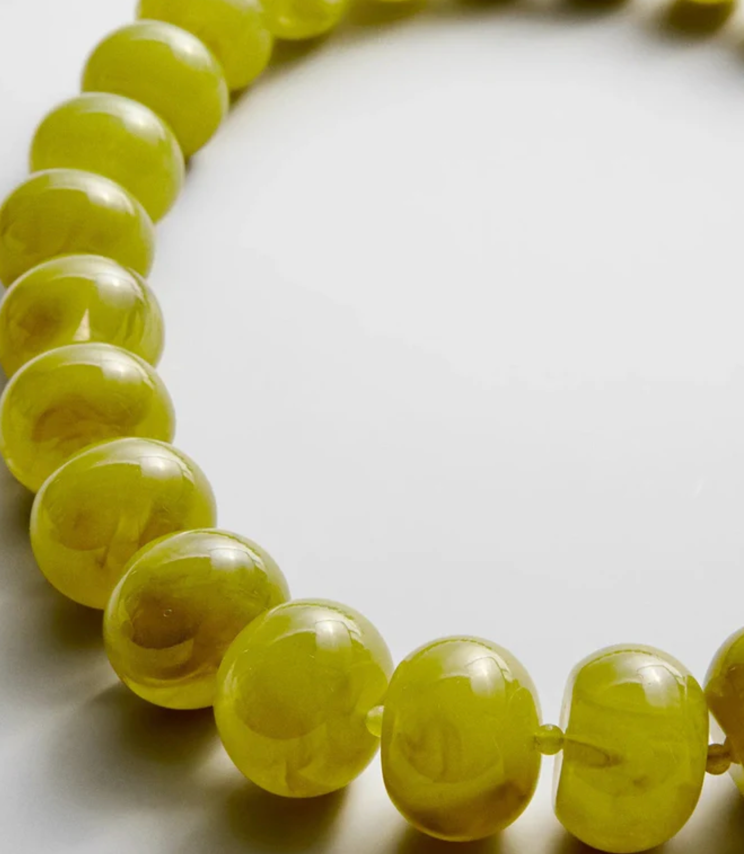 Joan Semi-Precious Necklace Olive
