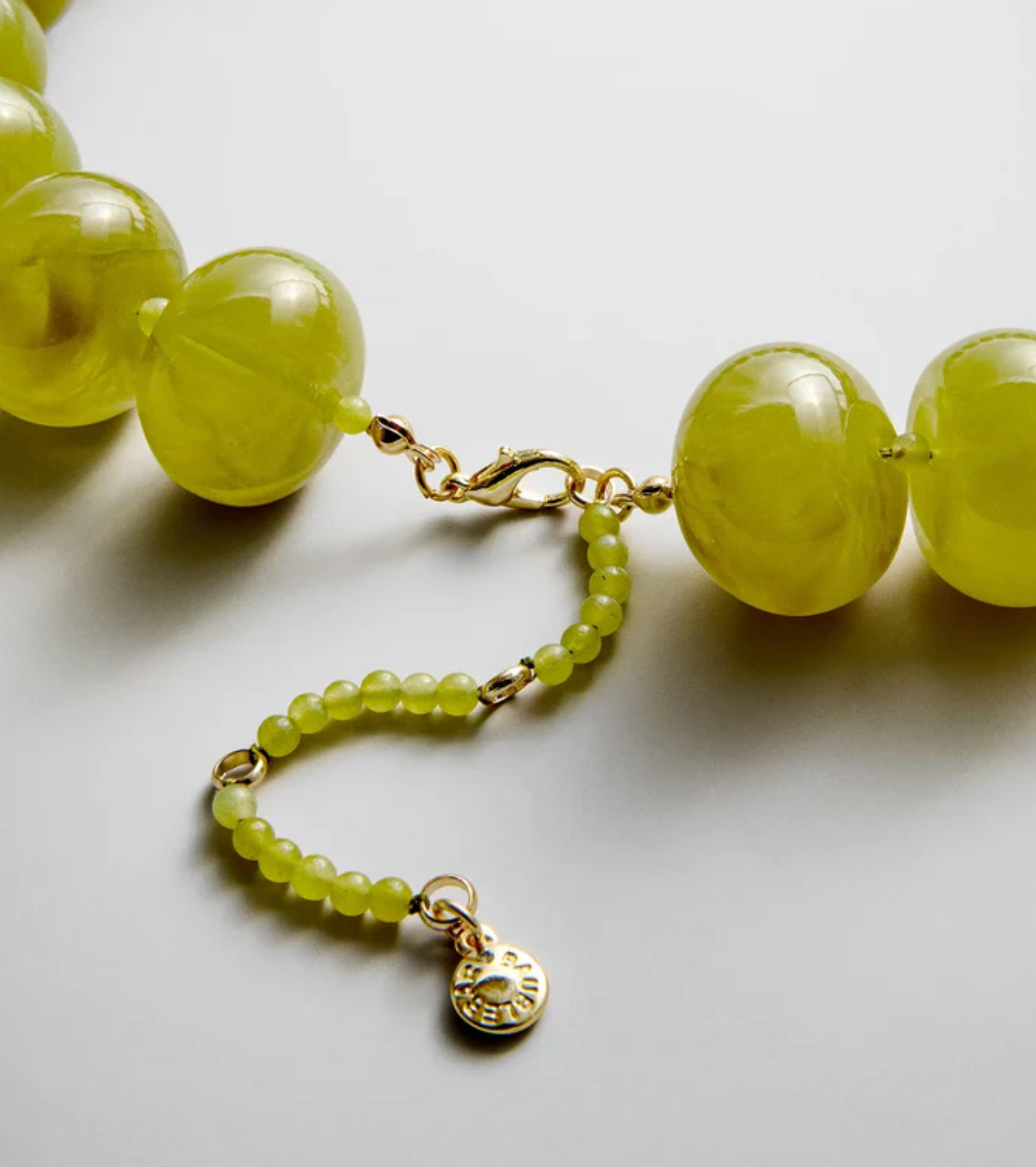 Joan Semi-Precious Necklace Olive