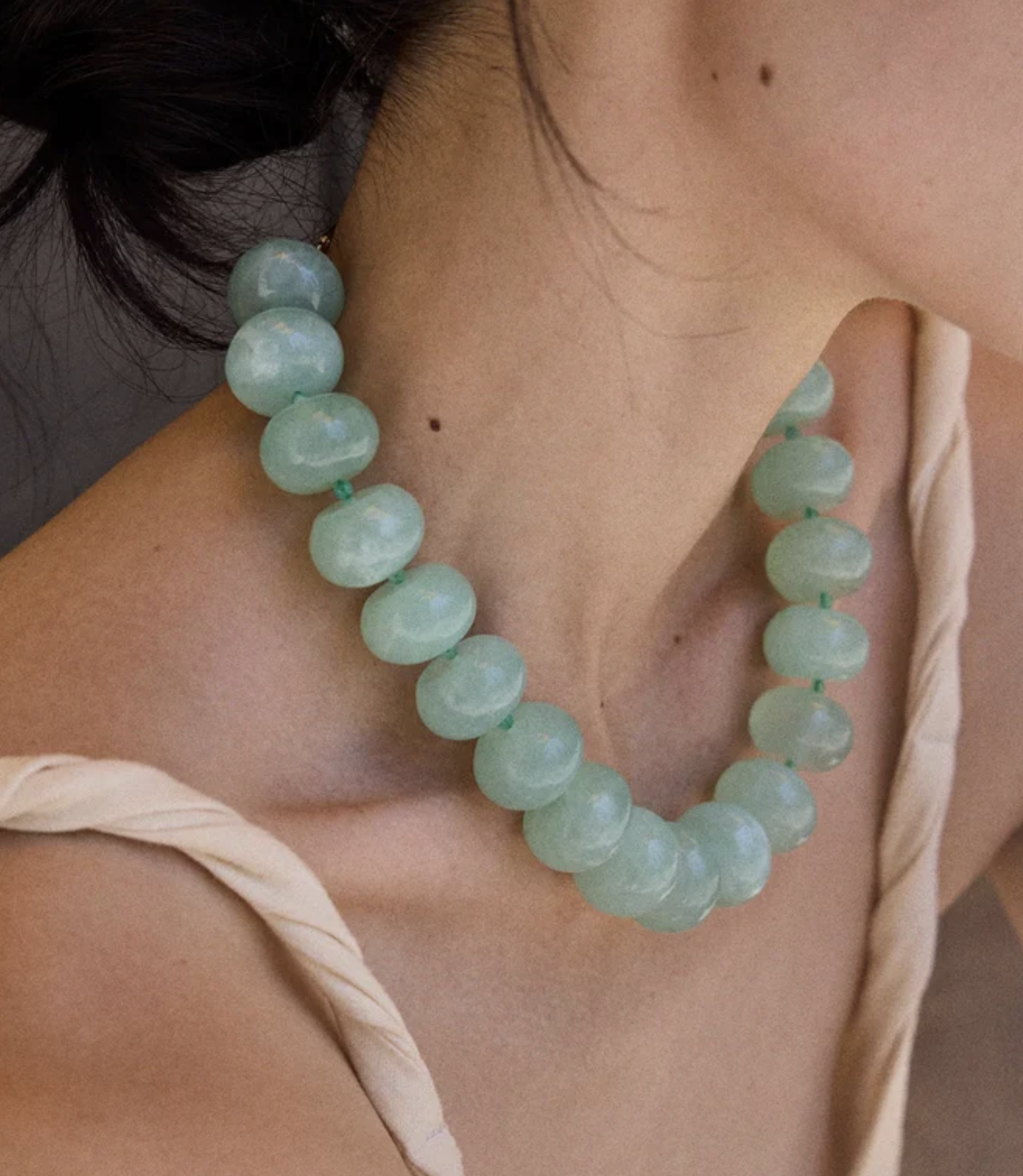 Joan Semi-Precious Necklace Jade