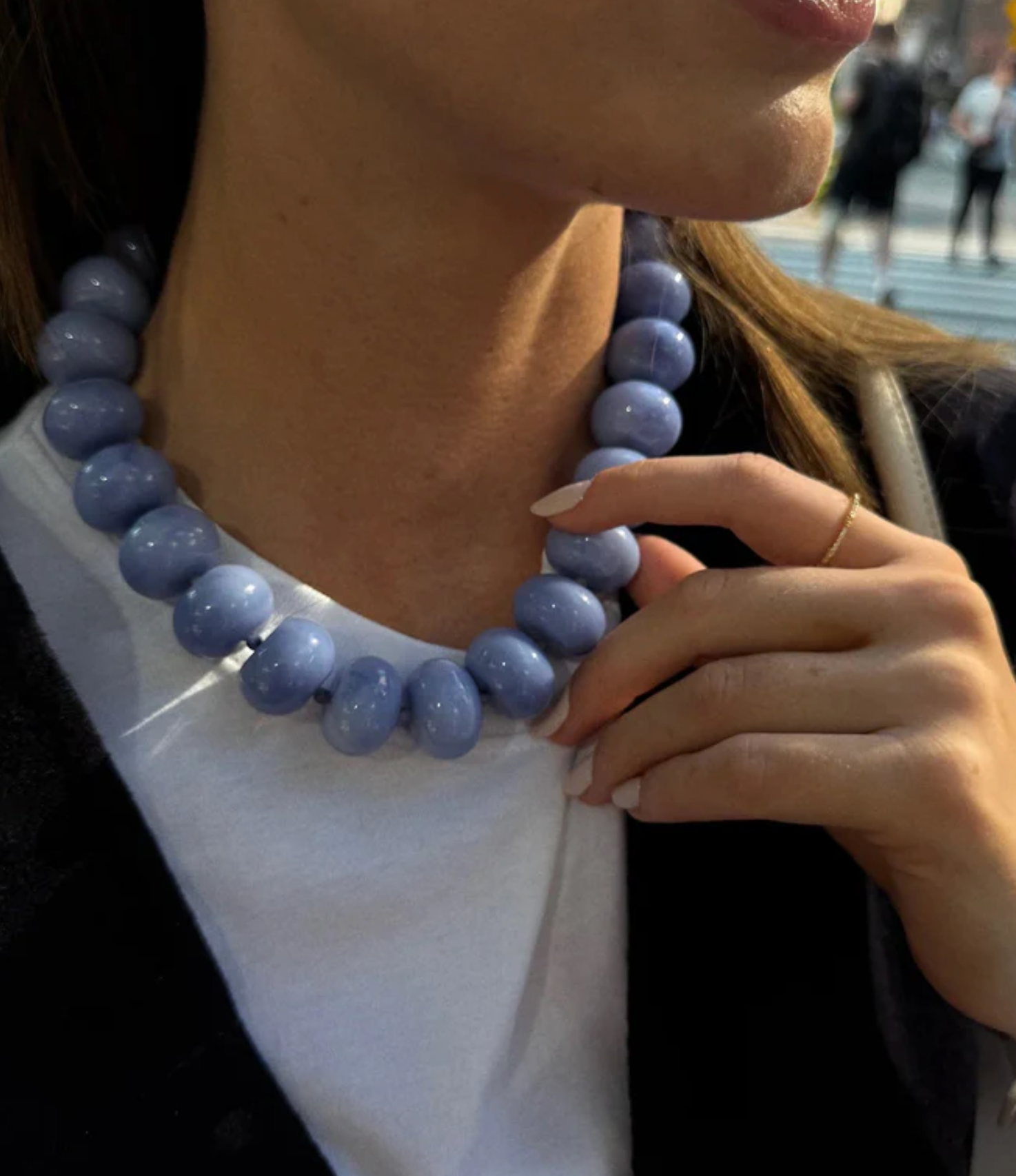 Joan Semi-Precious Necklace Sodalite