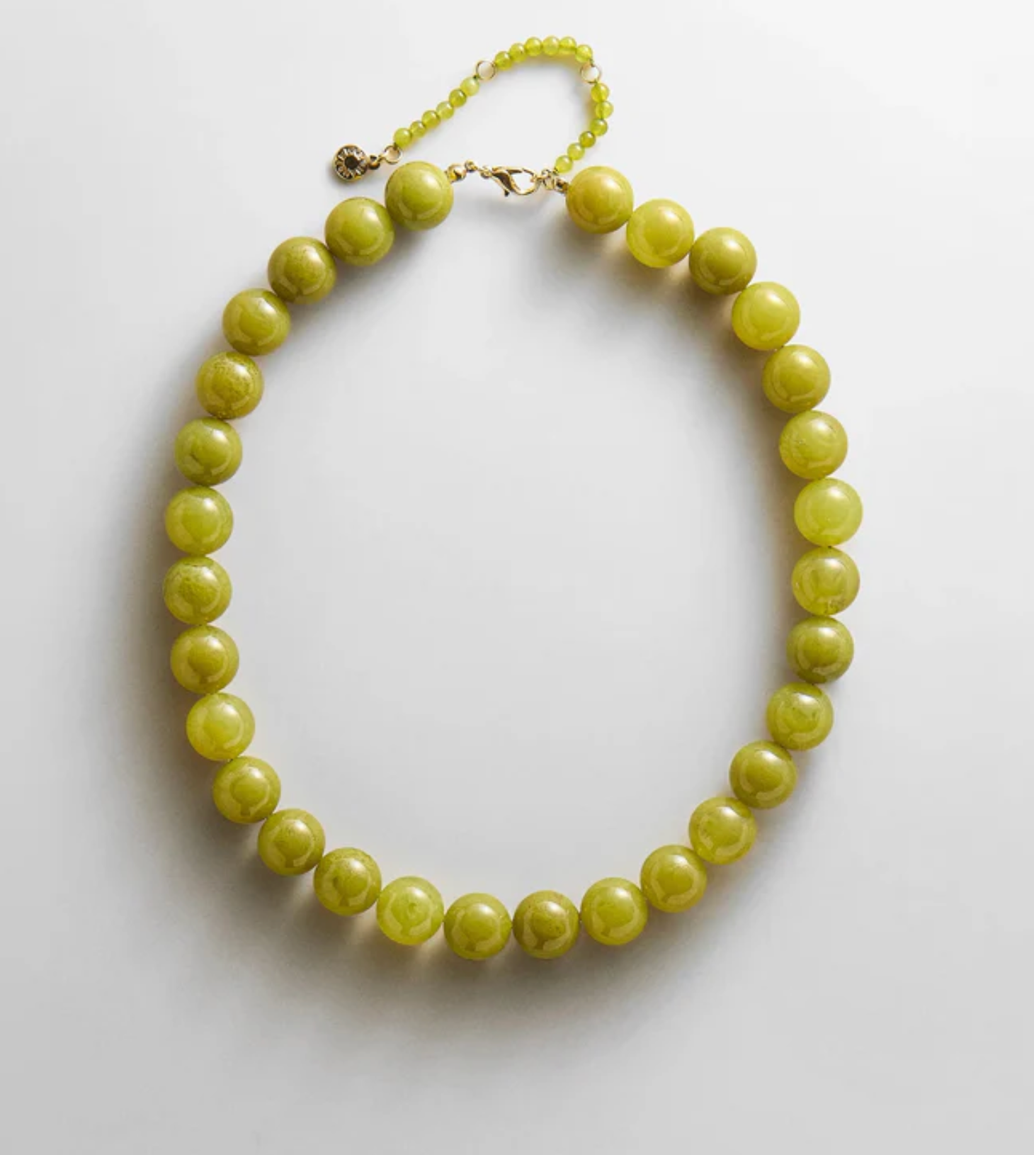 Mini Jane Beaded Necklace Olive