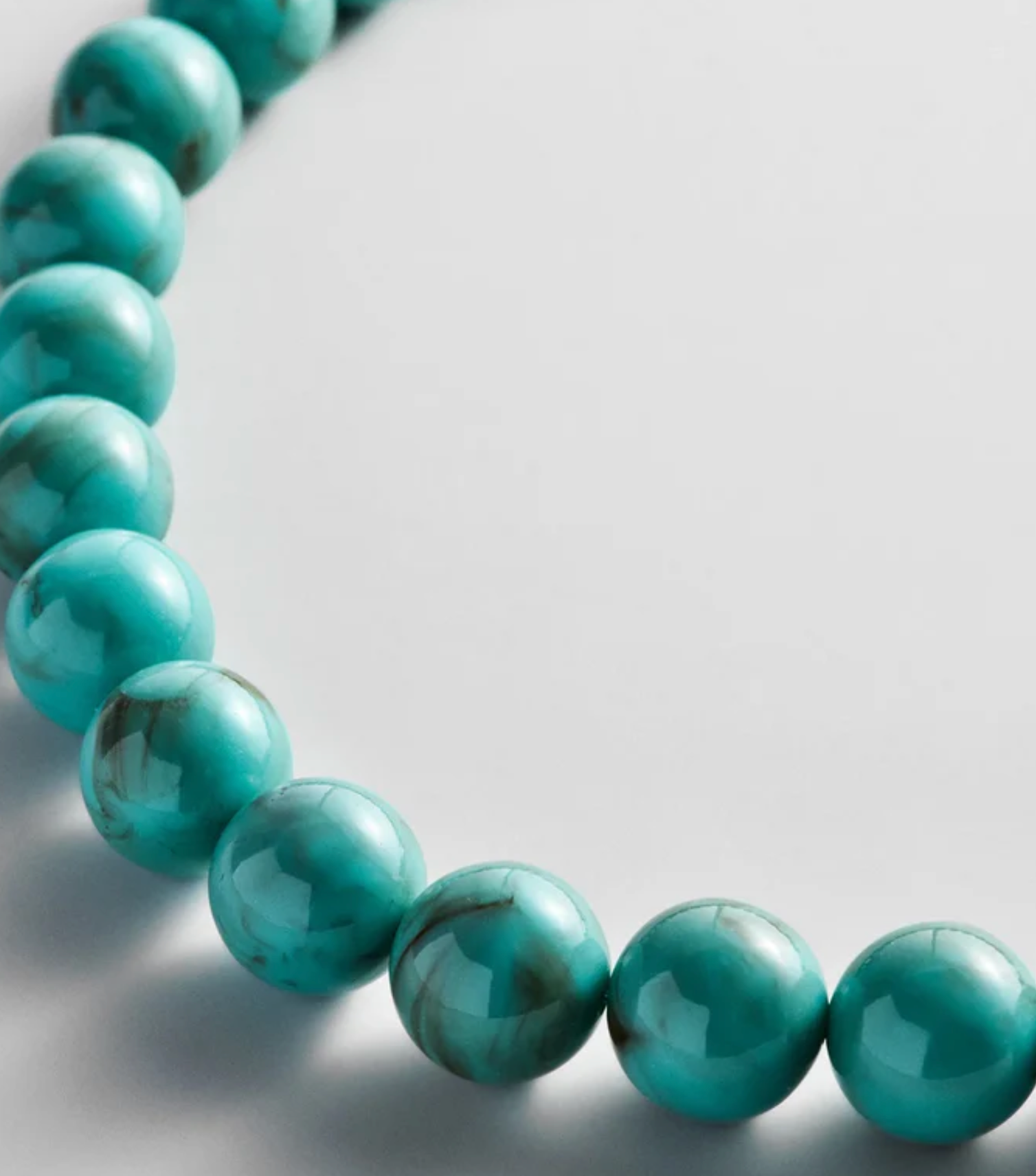Mini Jane Beaded Necklace Turquoise