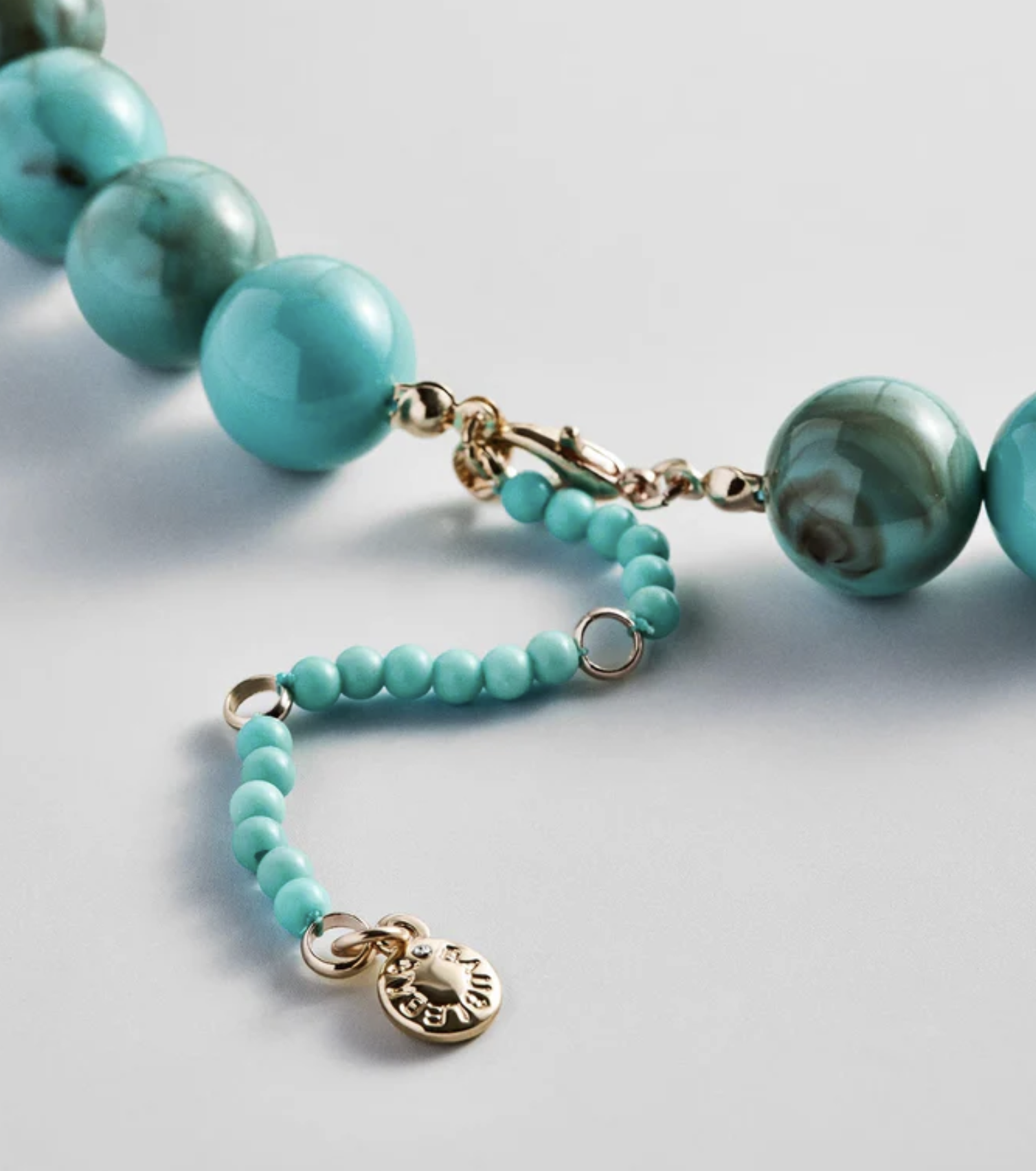 Mini Jane Beaded Necklace Turquoise