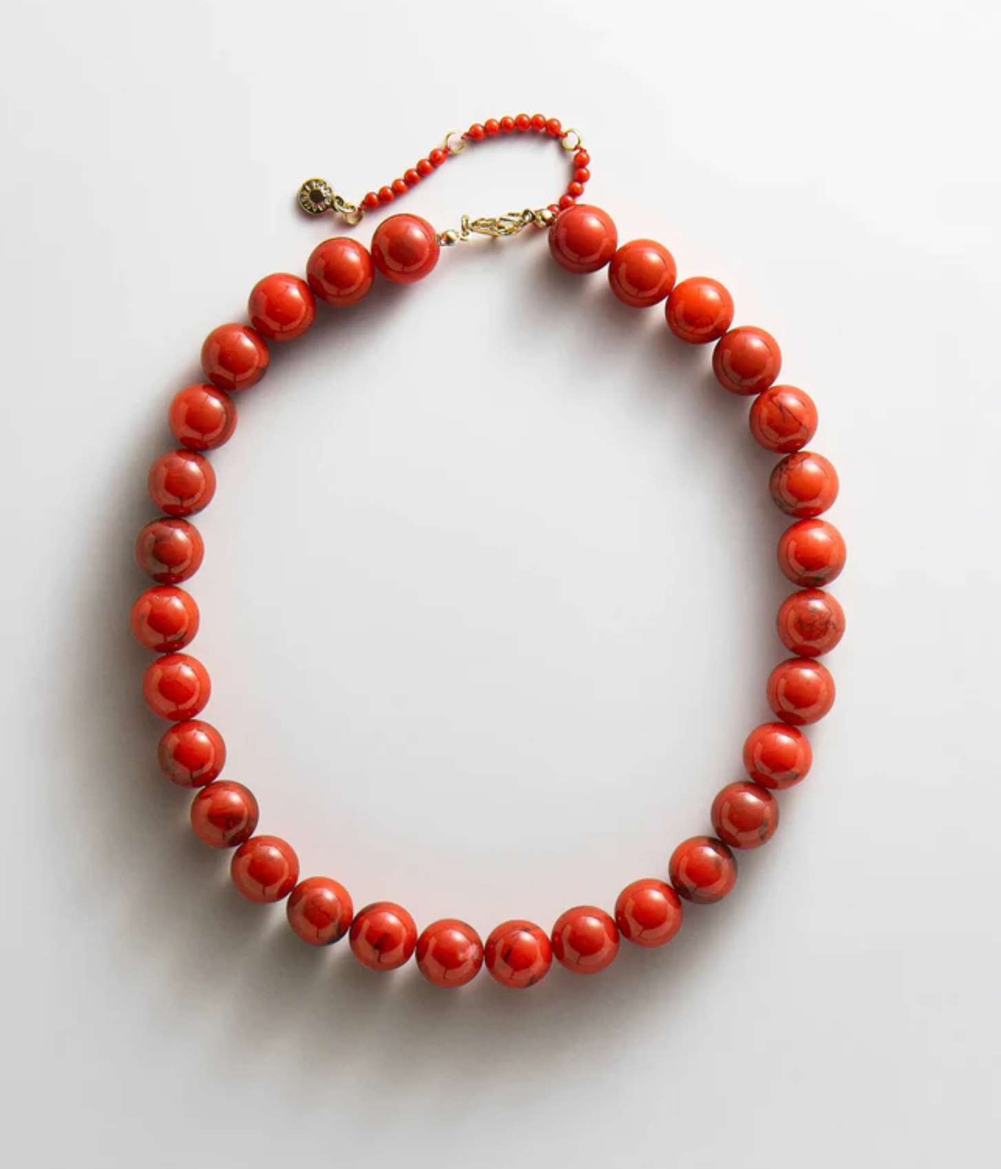 Mini Jane Beaded Necklace Red