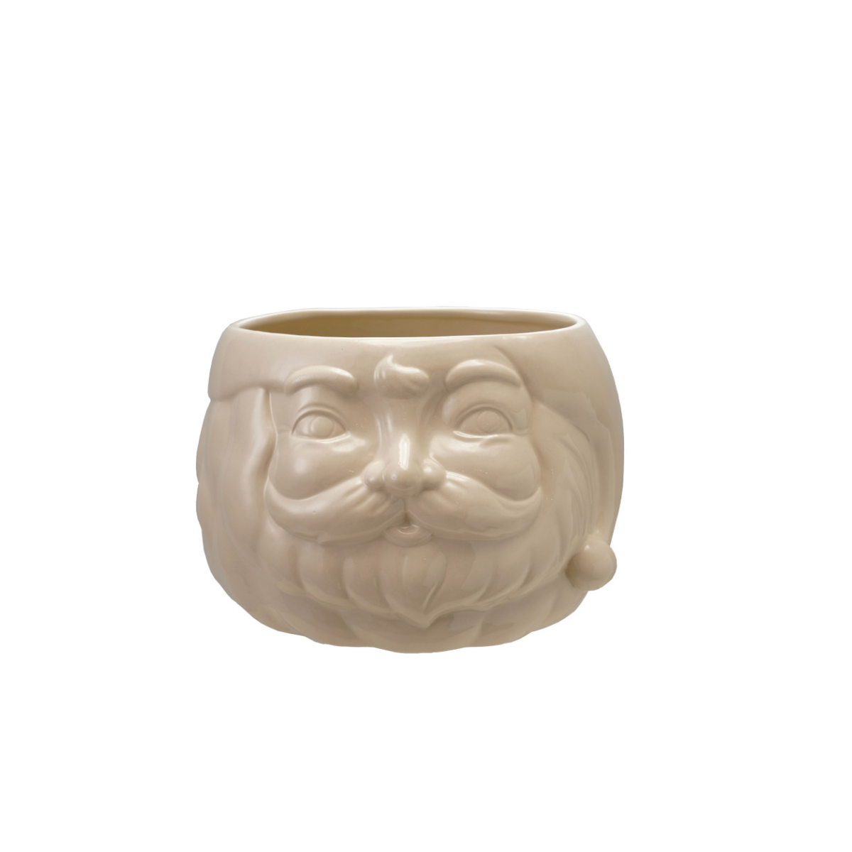 Stoneware Santa Bottle Cooler
