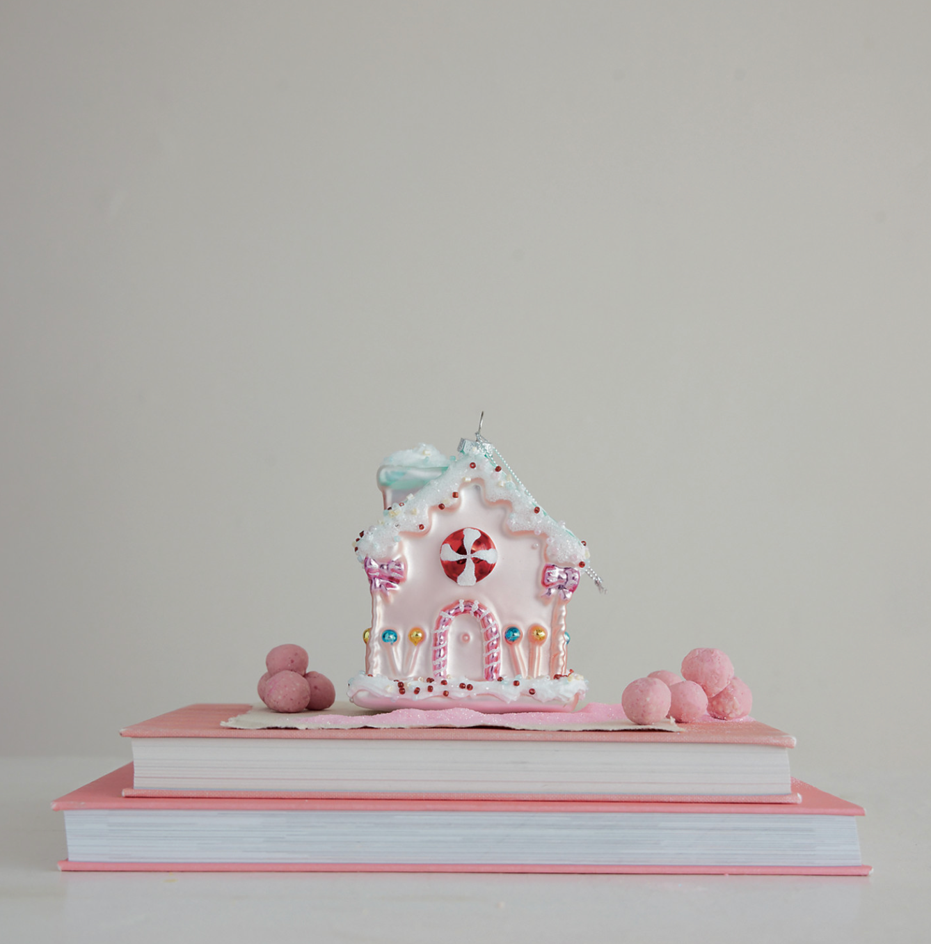 Glass Candy House Ornament