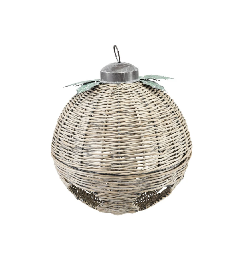 Rattan Holiday Bell
