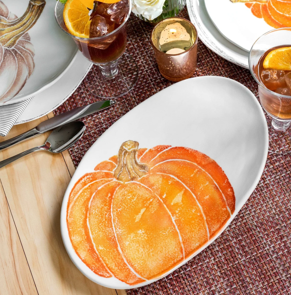 Small Oval Pumpkin Platter