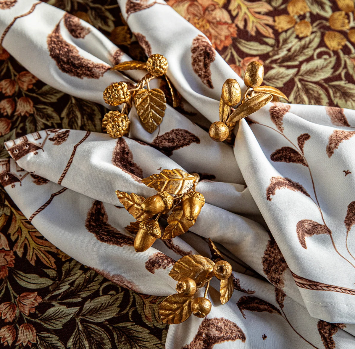 Forest Walk Leak Napkin Rings S/4