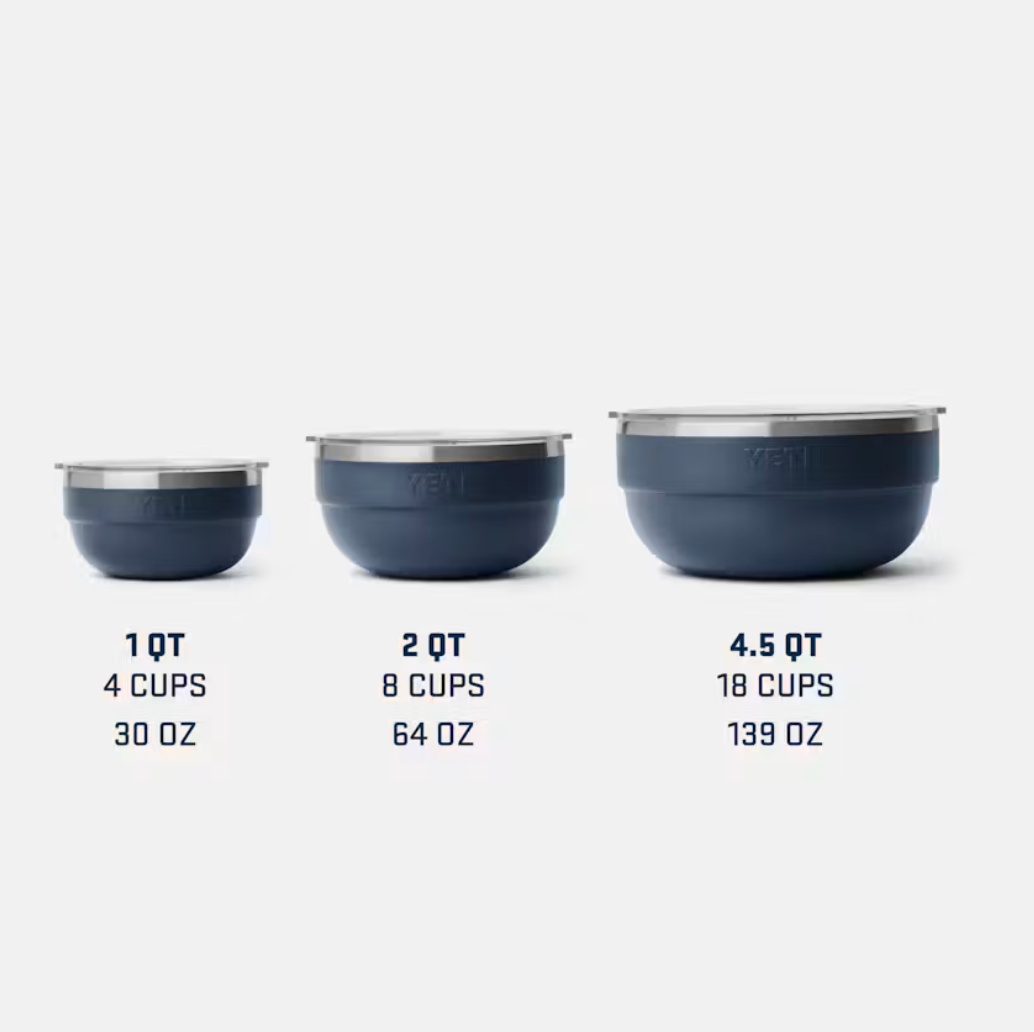 Rambler Insulated Bowl Set White