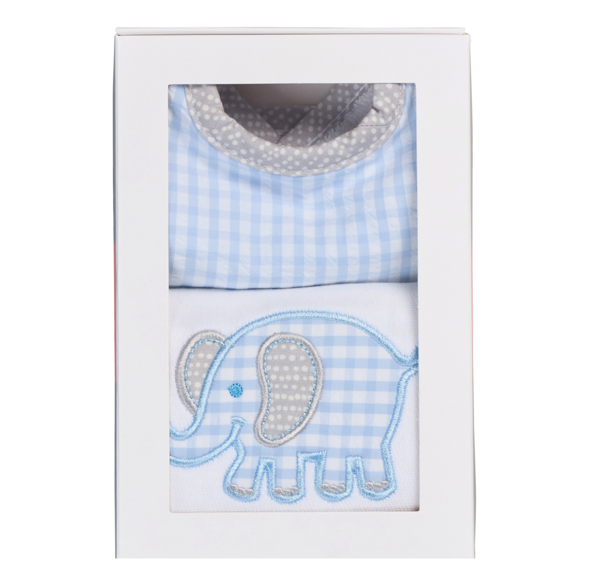 Elephant Bib & Burp Boxed Set