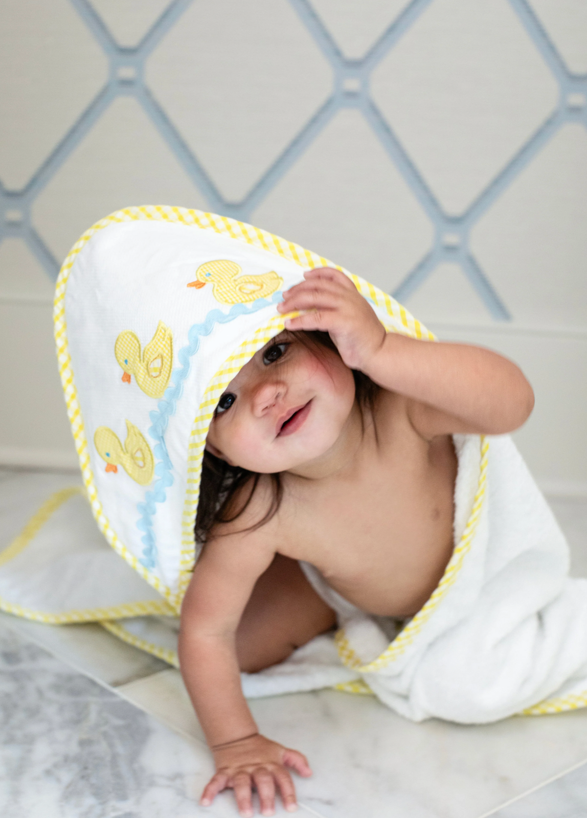 Duck Hooded Towel & Washcloth Set