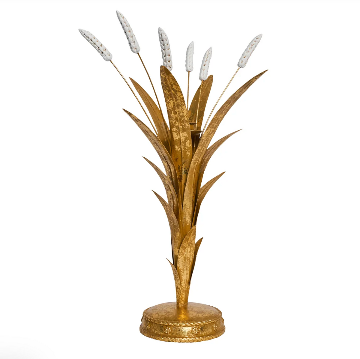 Forest Walk Wheat 17" Candlestick Holder