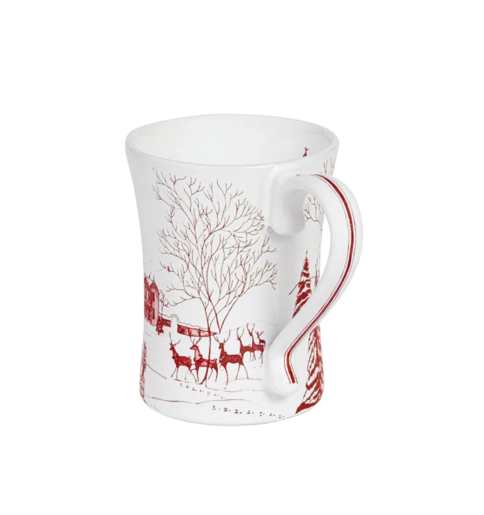 Country Estate Winter Frolic Mug Ruby