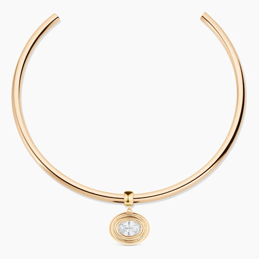 Starlet Oval Choker Necklace