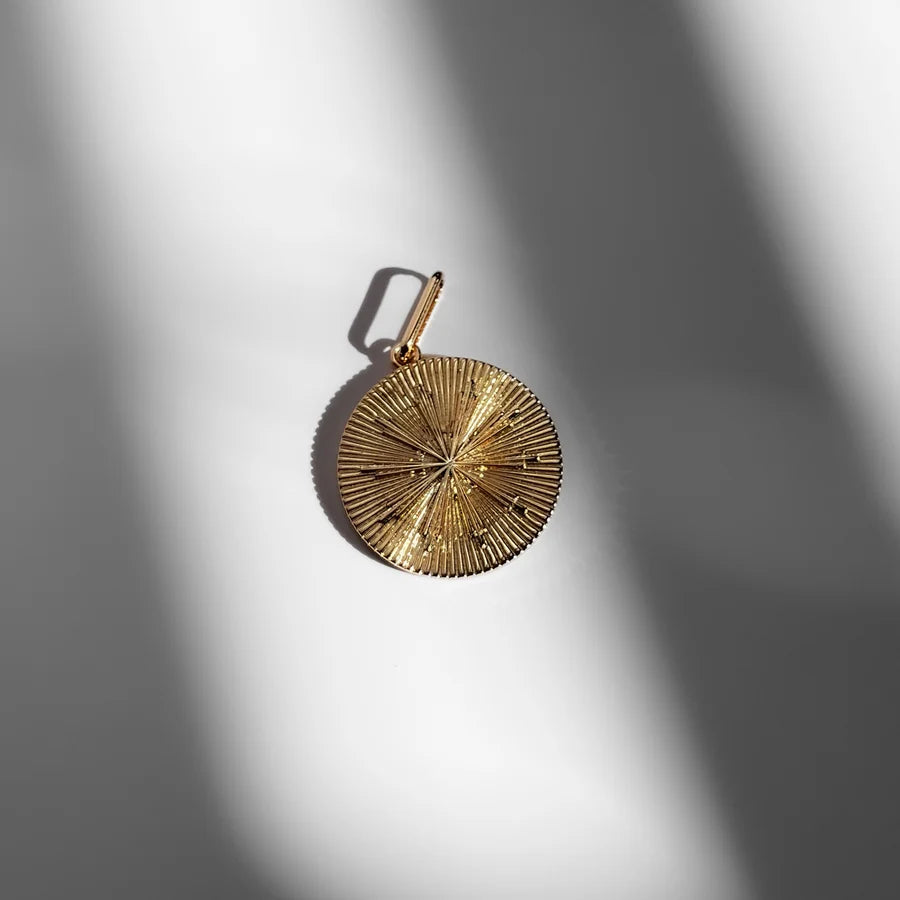 Sundial Coin Charm