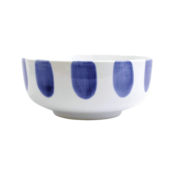 Santorini Dot Large Footed Bowl