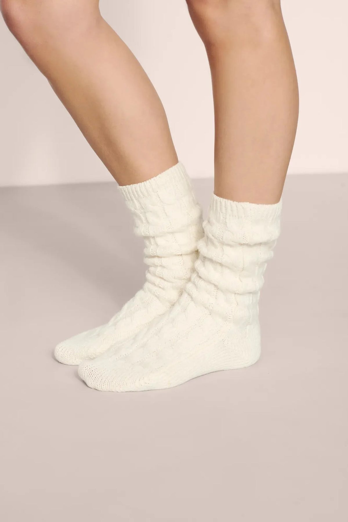Cozy Socks in Ivory