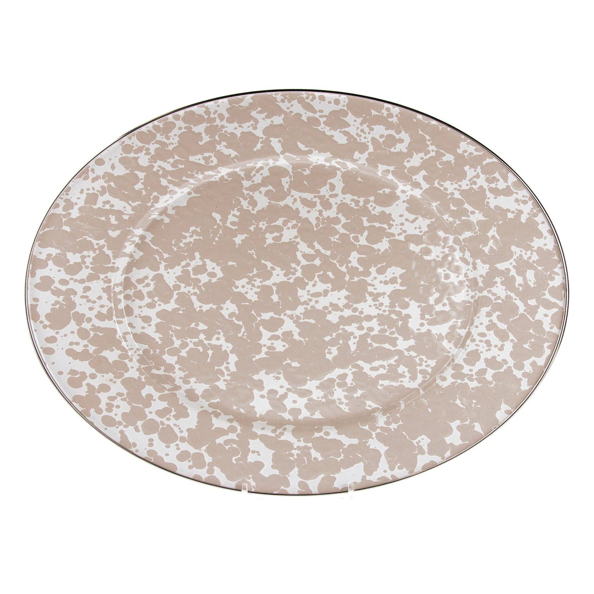 Enamelware Swirl Oval Platter