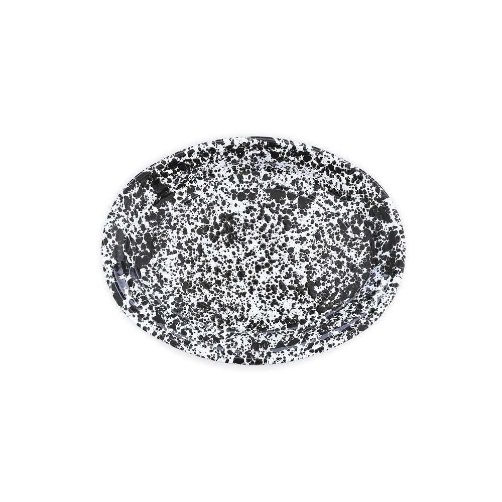 Splatter Enamelware Oval Platter