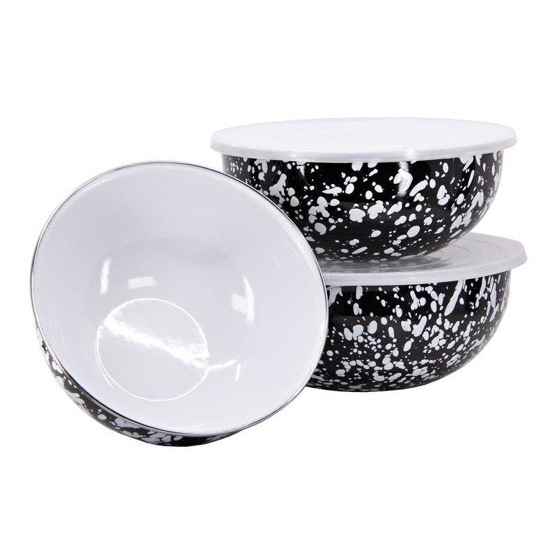Enamelware Swirl Mixing Bowls