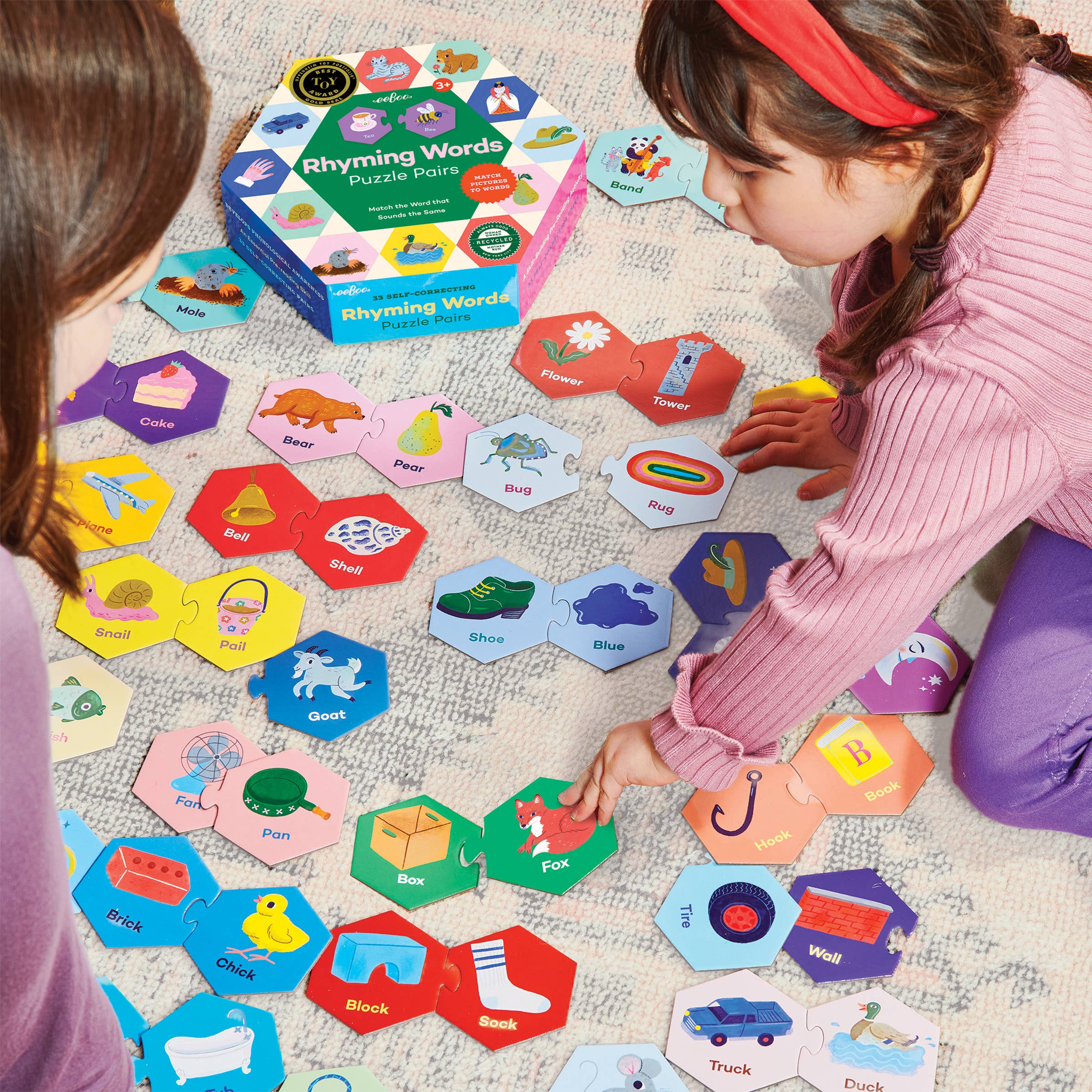 Rhyming Words Puzzle Pairs