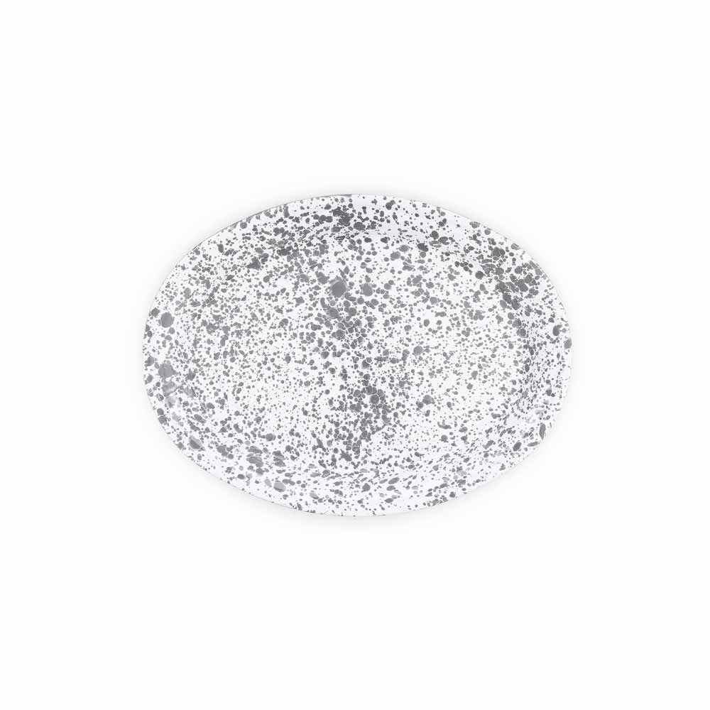 Splatter Enamelware Oval Platter