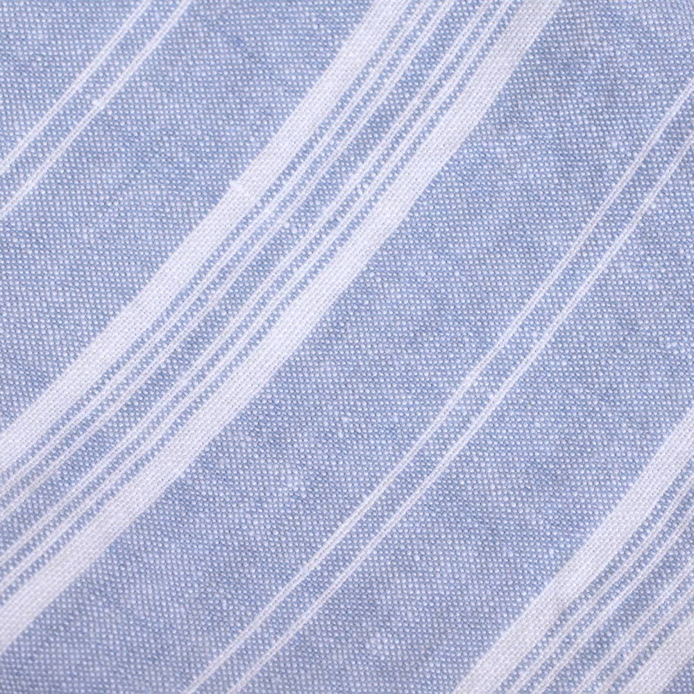 Sky Blue & White Stripe Linen Hand Towel