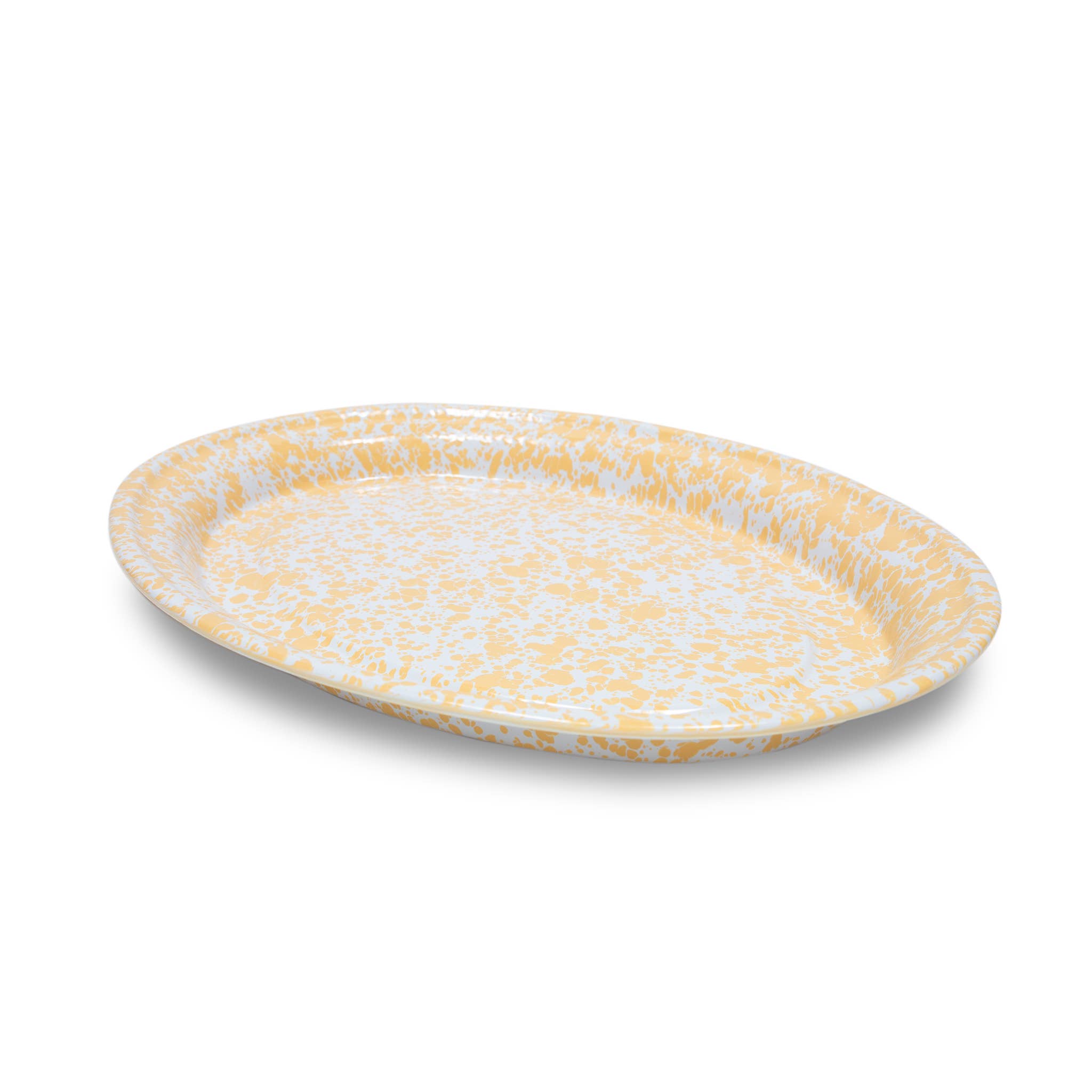 Splatter Enamelware Oval Platter