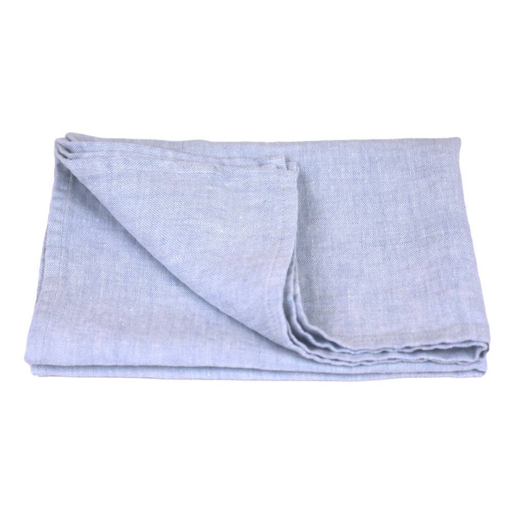 Sky Blue Linen Hand Towel