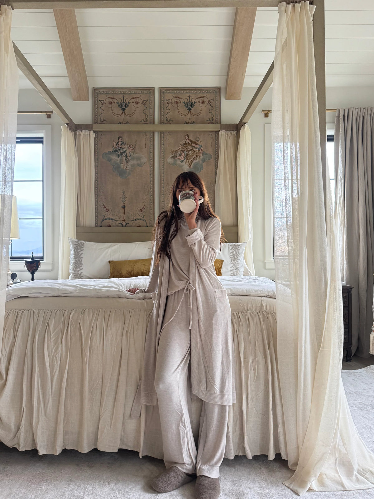 Cozy Time Robe Heather French Oak