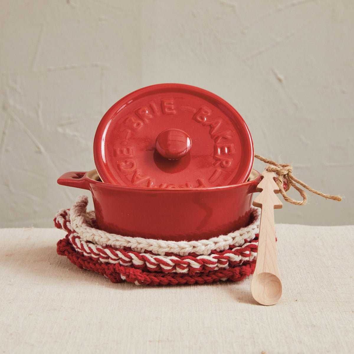 Brie Baker & Spoon Set